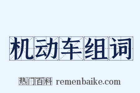 机动车组词是什么意思的图片